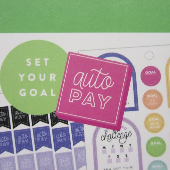 NEW! The Happy Planner Weekly Meal Planning /Sticker Book - "Budget" 1411 Pieces - Picture 4 of 9